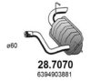 ASSO 28.7070 End Silencer